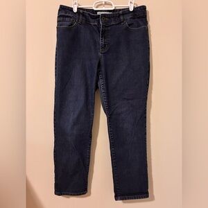 Chico’s Platinum Denim Straight leg Jeans Size 1.5 (Women’s Size 10) Blue